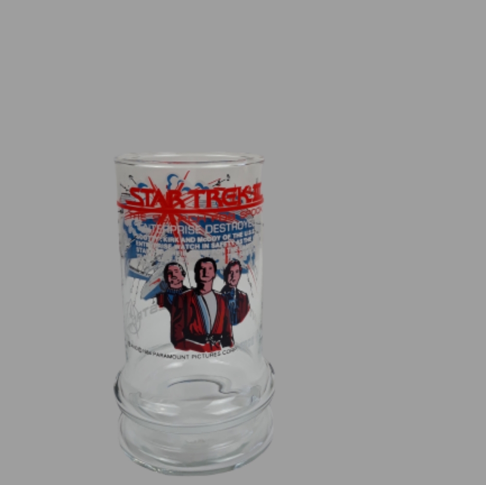 VTG Star Trek 111 1984 Enterprise tumbler glass